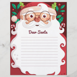 En-tête De Lettre Cher en-tête Père Noël