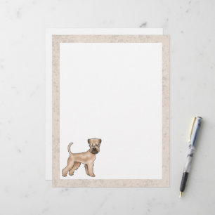 En-tête De Lettre Chien caricaturé doux irlandais