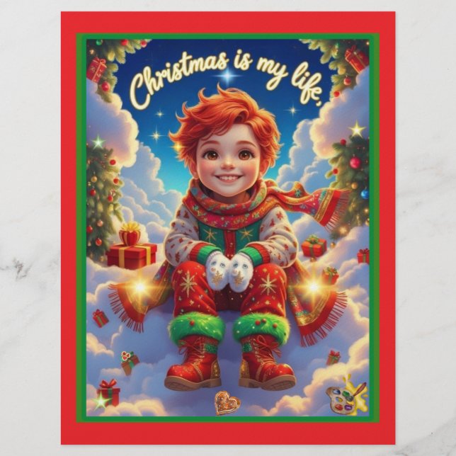 En-tête De Lettre Christmas is my life (Devant)