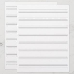 En-tête De Lettre Compositrice du personnel de la musique du manuscr