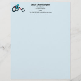 En-tête De Lettre Course en fauteuil roulant