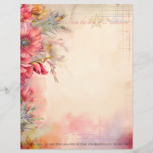 En-tête De Lettre Créez Votre Propre Pinceau Floral Magique Indien