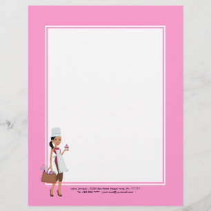 En-tête De Lettre Customisable Afro-américain #1 d'en-tête de lettre de