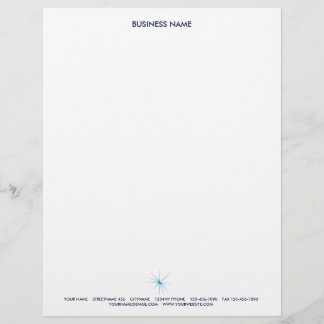 EN-TÊTE DE LETTRE CUSTOMISABLE BLEU DE L'EN-TÊTE DE LETTRE STAR6