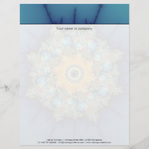 En-tête De Lettre Customisable Insulaire - Mandelbrot Art