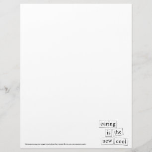 En-tête De Lettre Customisable Le soin est le nouveau Cool