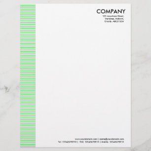 En-tête De Lettre Customisable Marge de trait - Vert printemps