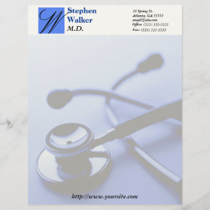 En-tête De Lettre Customisable Médecin Médicale personnalisé stationnaire