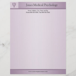 En-tête De Lettre Customisable Psychologue en-tête