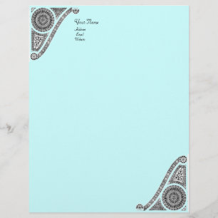 En-tête De Lettre Customisable RENAISSANCE, bleu
