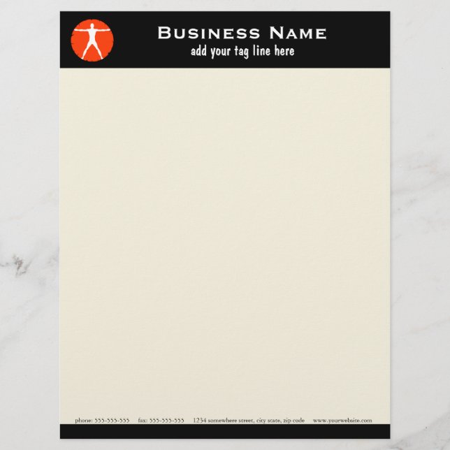 En-tête De Lettre Customisée Body Madness Gym Fitness Coach Letterhead (Devant)