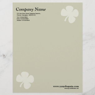 En-tête De Lettre Customisée Clover - Beige Chaud