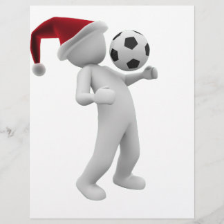 En-tête De Lettre Customisée noël de football