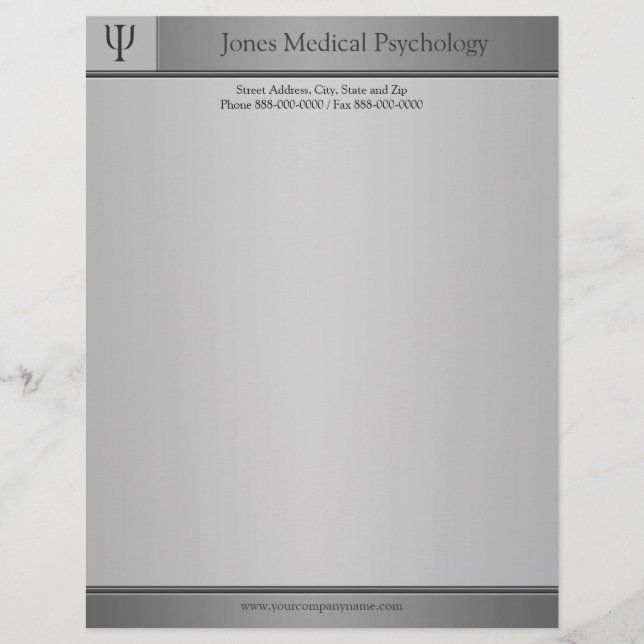 En-tête De Lettre Customisée Psychologue en-tête (Devant)