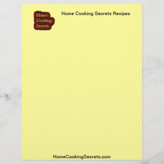 En-tête De Lettre Customisée Recette de secrets de cuisine familiale