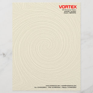 En-tête De Lettre Customisée Vortex - orange pâle