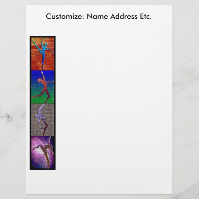 En-tête de lettre de danse (Devant)