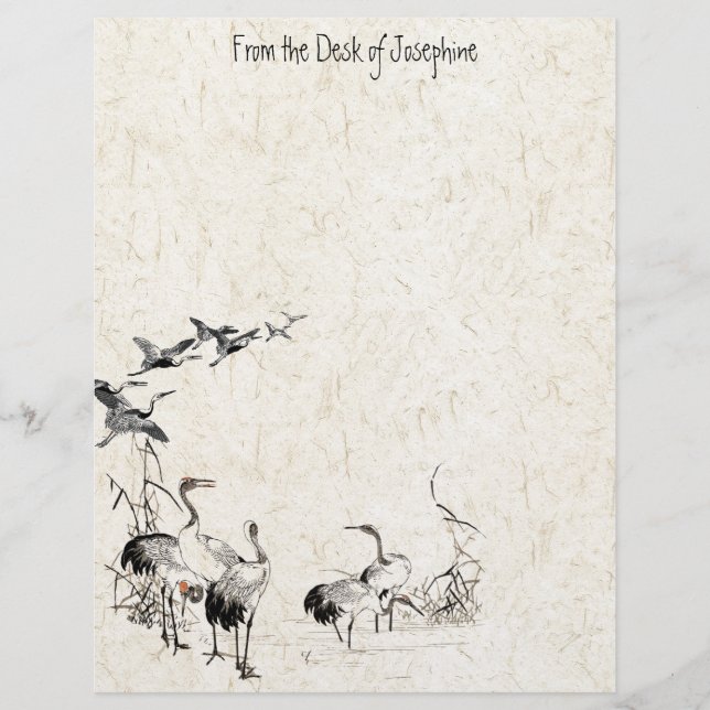 En-tête de lettre de la faune des terres humides d (Devant)