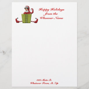 En-tête de lettre de Noël de vacances d'affaires