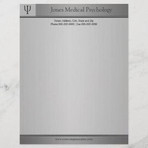 En-tête de lettre de psychologue