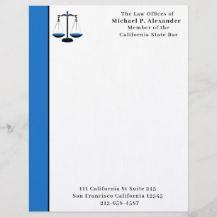 En-tête De Lettre Échelles de justice