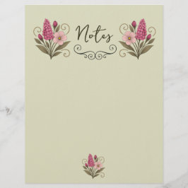 En-tête De Lettre Elegant Floral Stationery Paper for florist