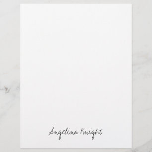 En-tête De Lettre Élégant stylé tendance unique écriture manuscrite 