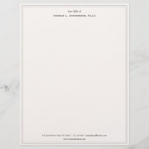 En-tête De Lettre Élégante en-tête professionnelle beige