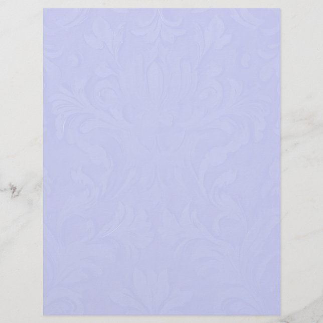 En-tête De Lettre En-tête bleu Damas (Devant)