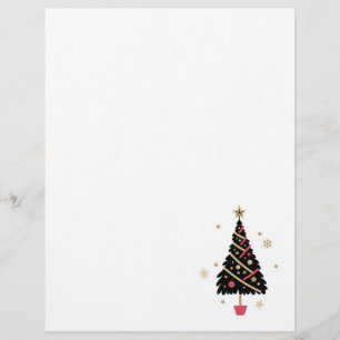 En-tête De Lettre En-tête de l'arbre de Noël