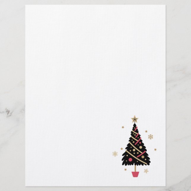 En-tête De Lettre En-tête de l'arbre de Noël (Devant)