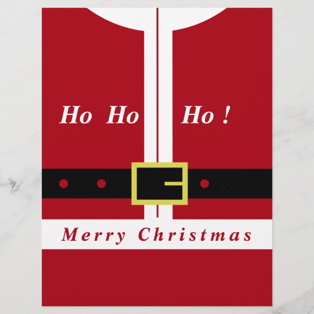 En-tête De Lettre En-tête Noël drôle Cadeau du Père Noël (Dos)