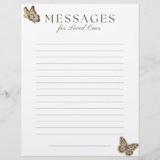 En-tête De Lettre End-of-Life Letter to Loved Ones
