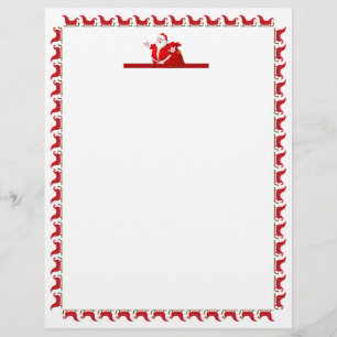 En-tête De Lettre Festivale Noël Père Noël