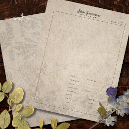 En-tête De Lettre Feuille de spécimen de plante d'herbier Papier vie