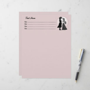 En-tête De Lettre Gothique Emo Enfants Kiss Valentine's Day