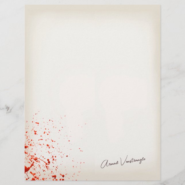 En-tête De Lettre Gouffre de sang (Devant)