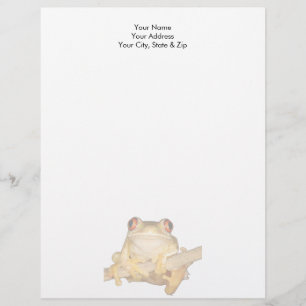 En-tête De Lettre Grenouille des arbres