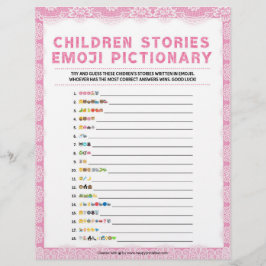 En-tête De Lettre Histoire d'enfants [Dentelle de luxe [Rose]