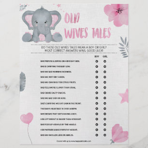 En-tête De Lettre Histoires de vieilles femmes [Eléphant de bébé [ro