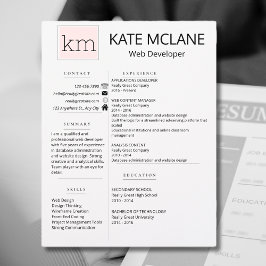 En-tête De Lettre Icônes sociales rose fille Reprendre le Modèle
