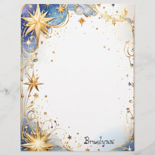 En-tête De Lettre Imaginaire Gold Star