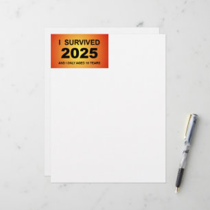 En-tête De Lettre J'ai survécu 2025