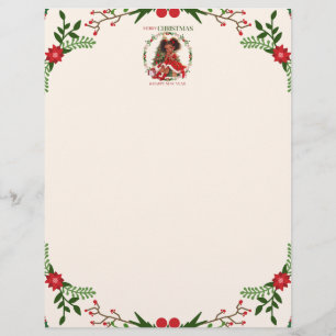 En-tête De Lettre Joyeux Noël & Joyeux Nouvel An Black Girl Magic