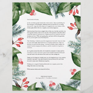 En-tête De Lettre Joyeux Noël Modèle