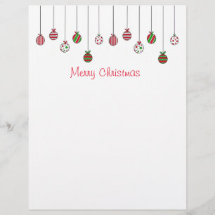 En-tête De Lettre Joyeux Noël Ornements en-tête de script