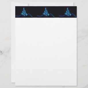 En-tête De Lettre l'arbre de Noël stylisé et lumineux de SlipperyJoe
