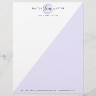 En-tête De Lettre Lavender Elegant Professional
