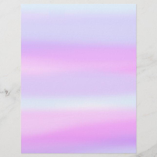 En-tête De Lettre Laver Aquarelle Magenta bleu clair (Devant)