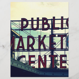 En-tête De Lettre Le marché Pike Place de Seattle